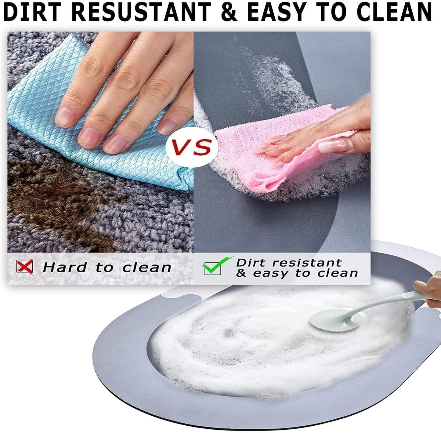 Premium Absorbent Bath Mat | Non-Slip, Quick-Dry & Soft Comfort
