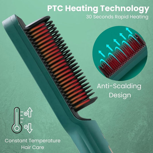 Professional Electric Hair Straightener Comb Brush