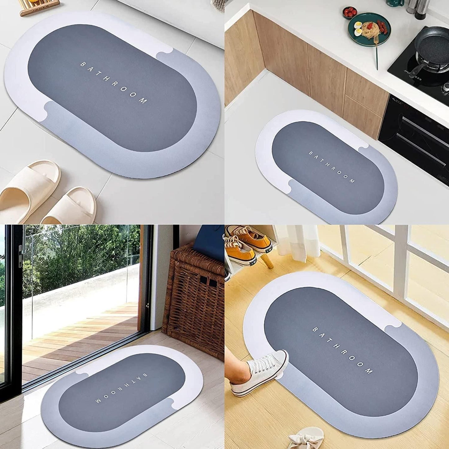 Premium Absorbent Bath Mat | Non-Slip, Quick-Dry & Soft Comfort