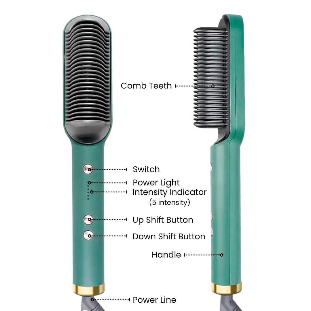 Professional Electric Hair Straightener Comb Brush